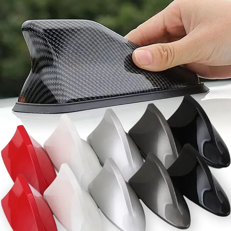 Car Radio Shark Fin Car Shark Antenna Radio FM Signal Design For All Automobiles Aerials Auto Exterior Styling Replacement Parts