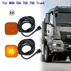 1pcs 24V LED side marker Lamp for MAN TGA TGX TGS truck side marker lamp 81252606101 81252606097