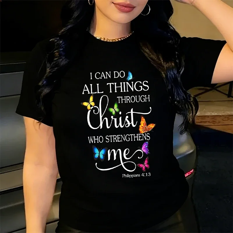 

Женские футболки больших размеров с графическим принтом в виде бабочек, летние повседневные модные забавные свободные топы, женские футболки с круглым вырезом и короткими рукавами