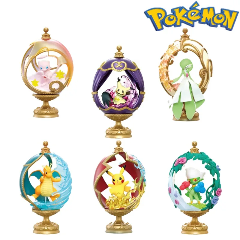 Pokemon Model Ellipsoïde Retro Collectie Serie Mimikyu Roserade Dragonite Mini Figuur Klein Formaat Pop Animatie Perifeer Speelgoed