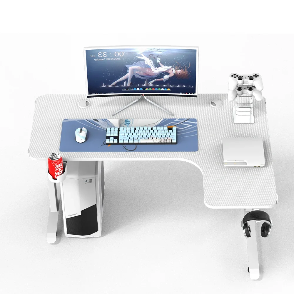 

# Computer Desk Home Office L-shaped Game Table Corner Optional