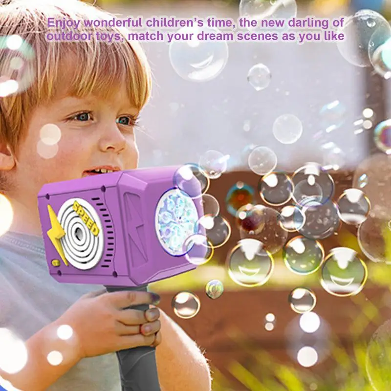 Hammer Automatic Bubble Machine For Kids Outdoor Party Toys Children's Handheld Hammer Bubble Stick