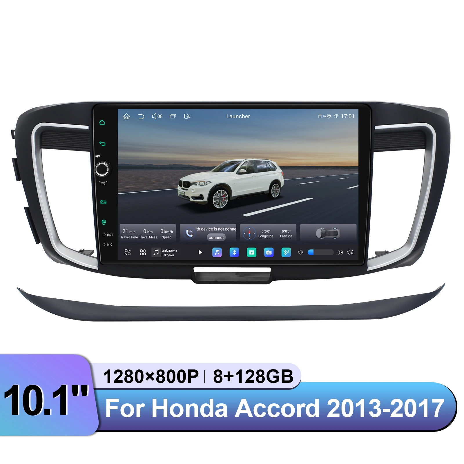 JOYING 10.1 Inch Android Car Radio for Honda Accord 2013-2017 Wireless Apple CarPlay Android Auto Plug and Play Stereo Upgrade