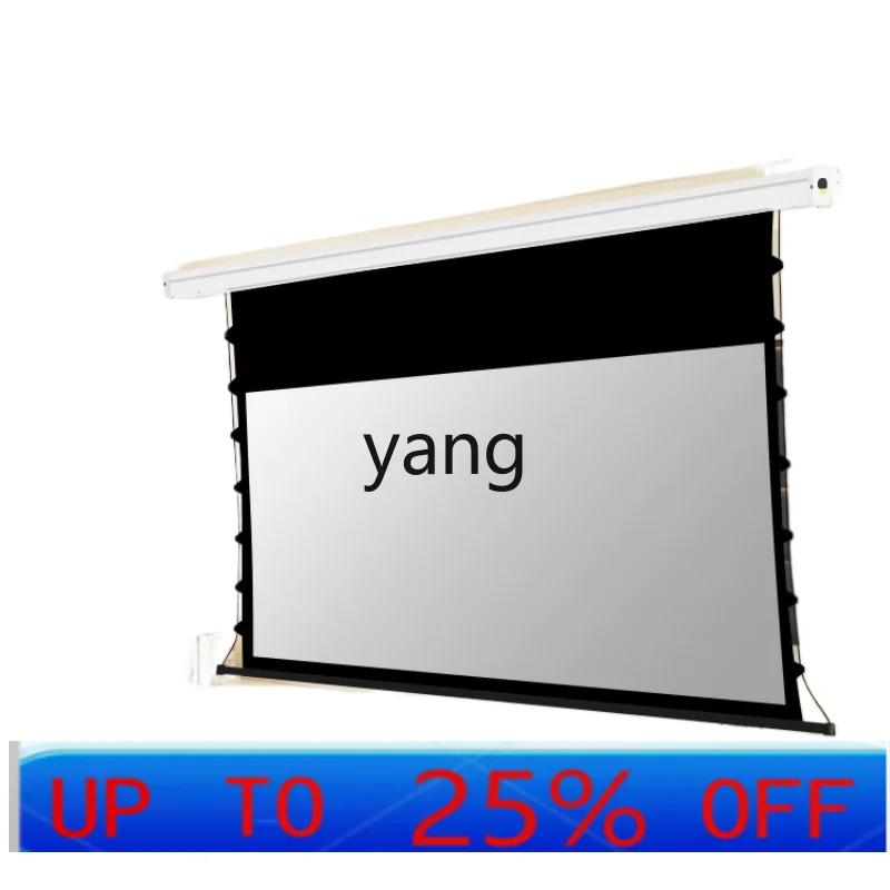 LHH Home Cable Electric Stage Curtain Living Room Bedroom Home Theater Wall Hanging Projection Screen