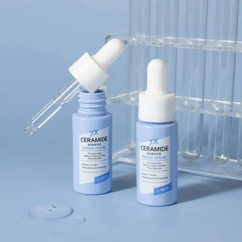 Siero riparatore barriera in Ceramide LAIKOU 7X: idratazione intensiva, barriera cutanea potenziata, anche tono della pelle, incandescente. 0.59