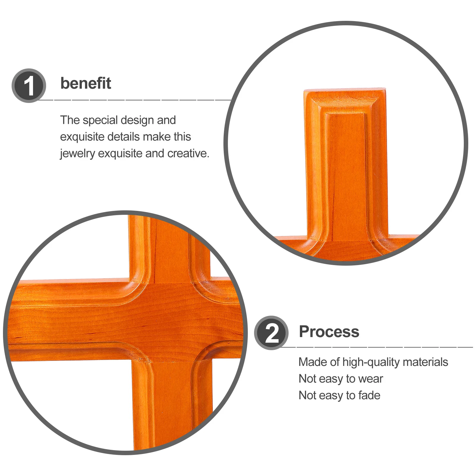 

1pc Wooden Cross Ornament Handmade Religious Decoration For Home Party Event Christian Craft Gift Wood Prayer Supplies