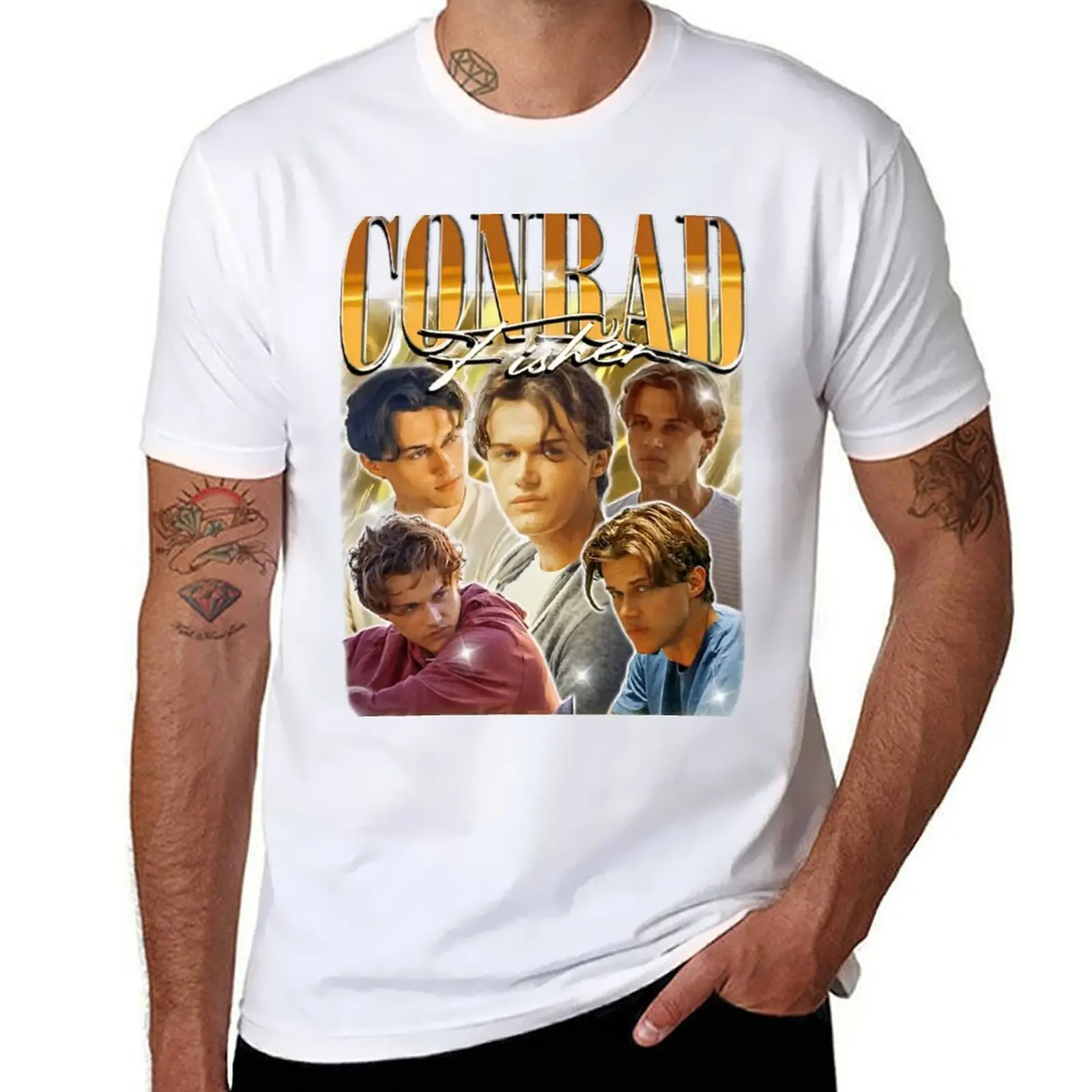 

Conrad Fisher Bootleg Vintage T-Shirt t shirts for man pack cotton t shirt man casual T-Shirt