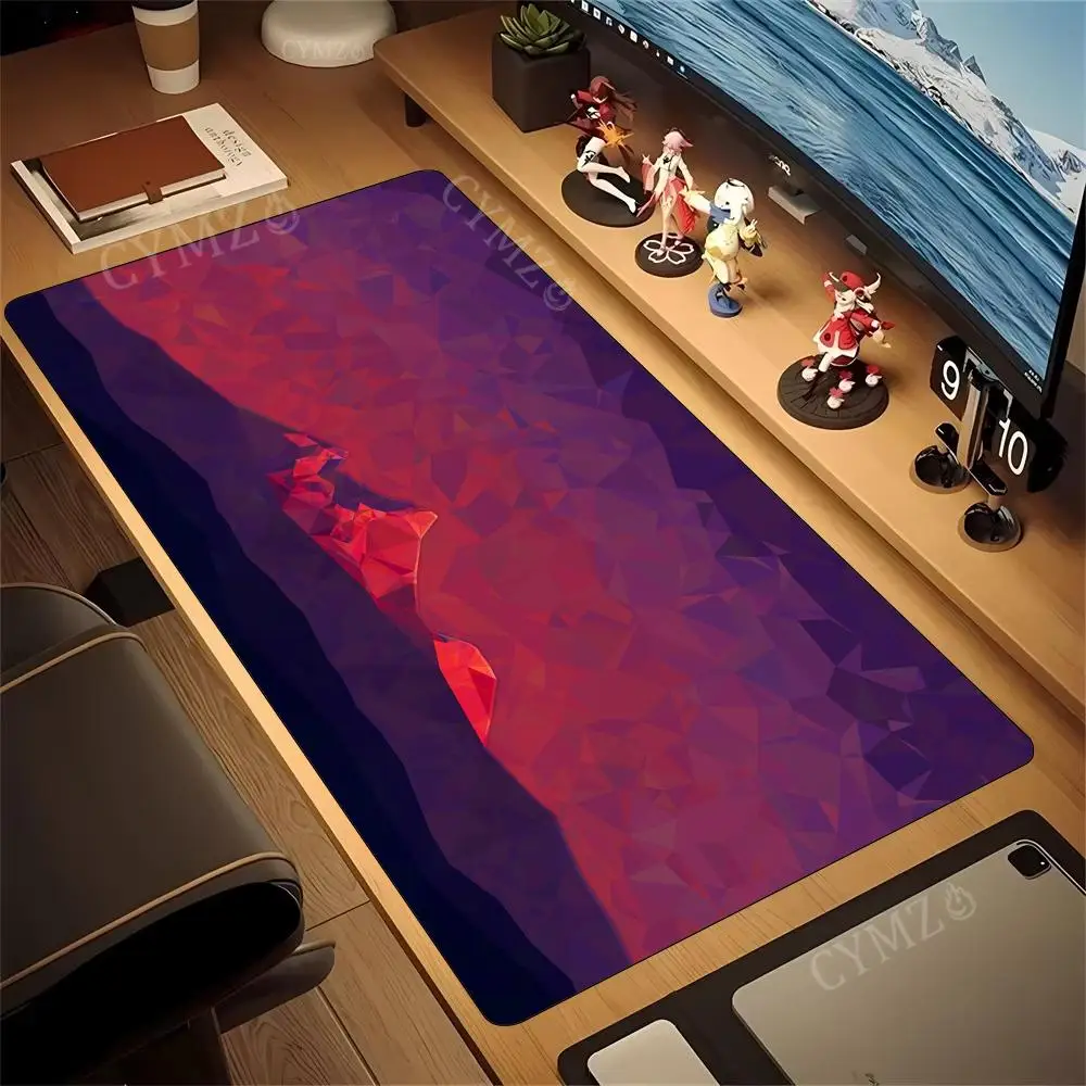 

Artistic style illustration Mouse Pad Desk Mat with Stitched Edge Rubber anti-slip base pc accessories Gaming mat mouse pads rug