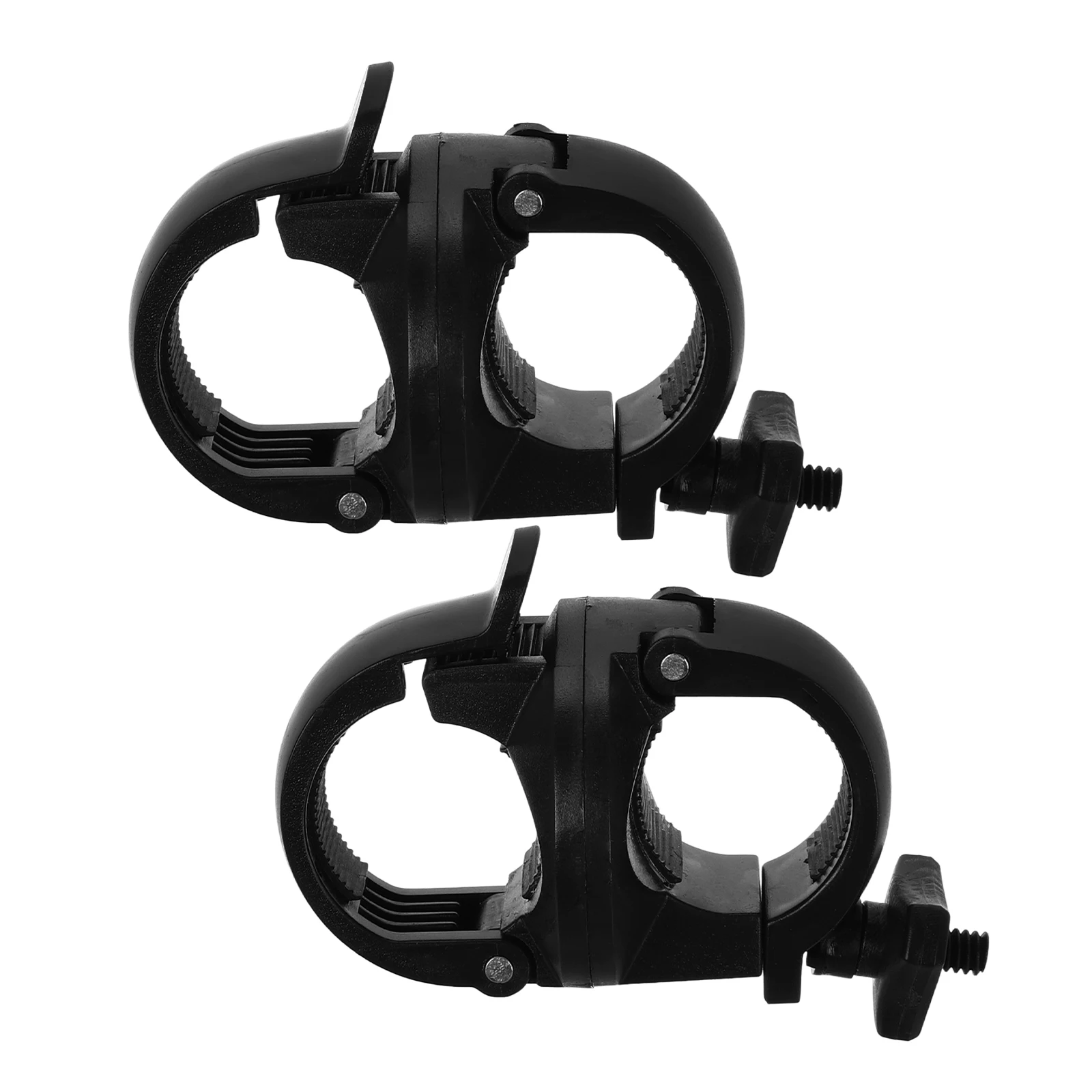 

2Pcs Bike Flashlight Holder Quick Release Mounting Bracket Universal Adjustable 360 Degree Clamp for Bicycle Handlebar