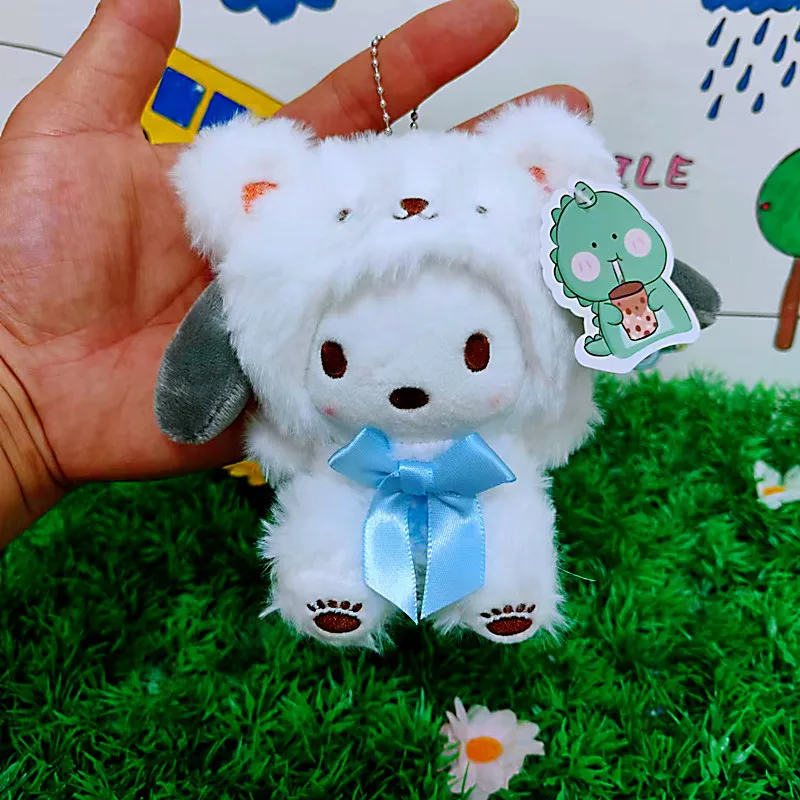 Anime słodkie Sanrio pluszowe zabawki Kawaii Hello Kitty Plushie Cinnamoroll wystrój pokoju lalka Kuromi moja melodia rzeczy brelok na prezent