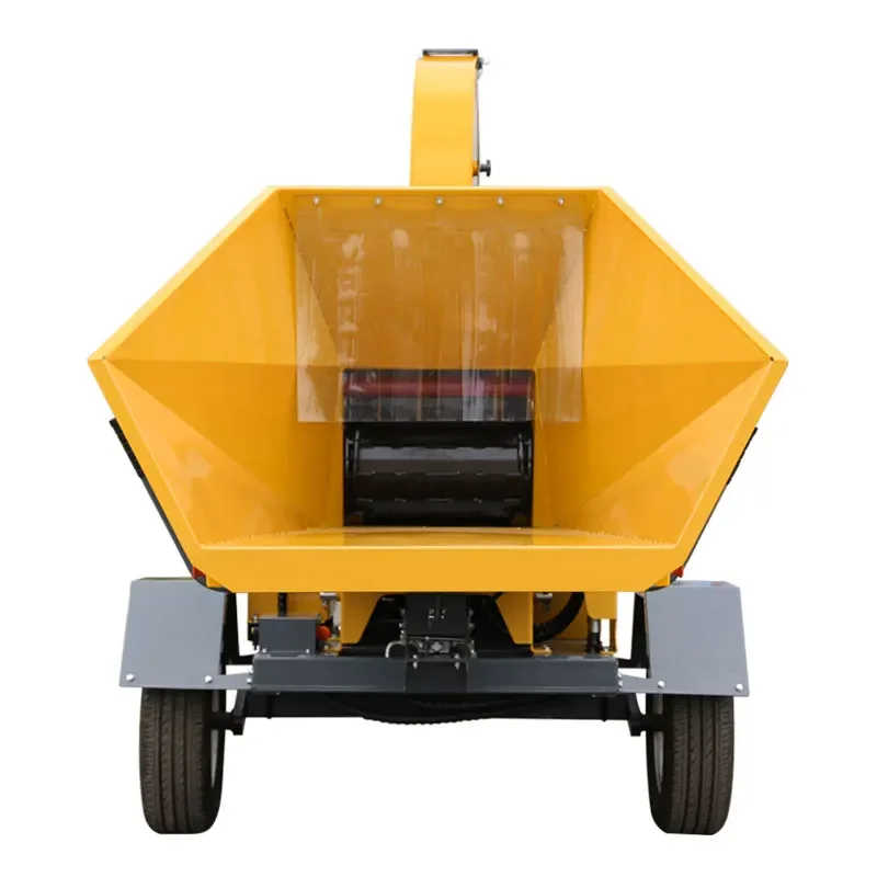 Poderoso motor torre madeira escova Chipper, certificado do CE