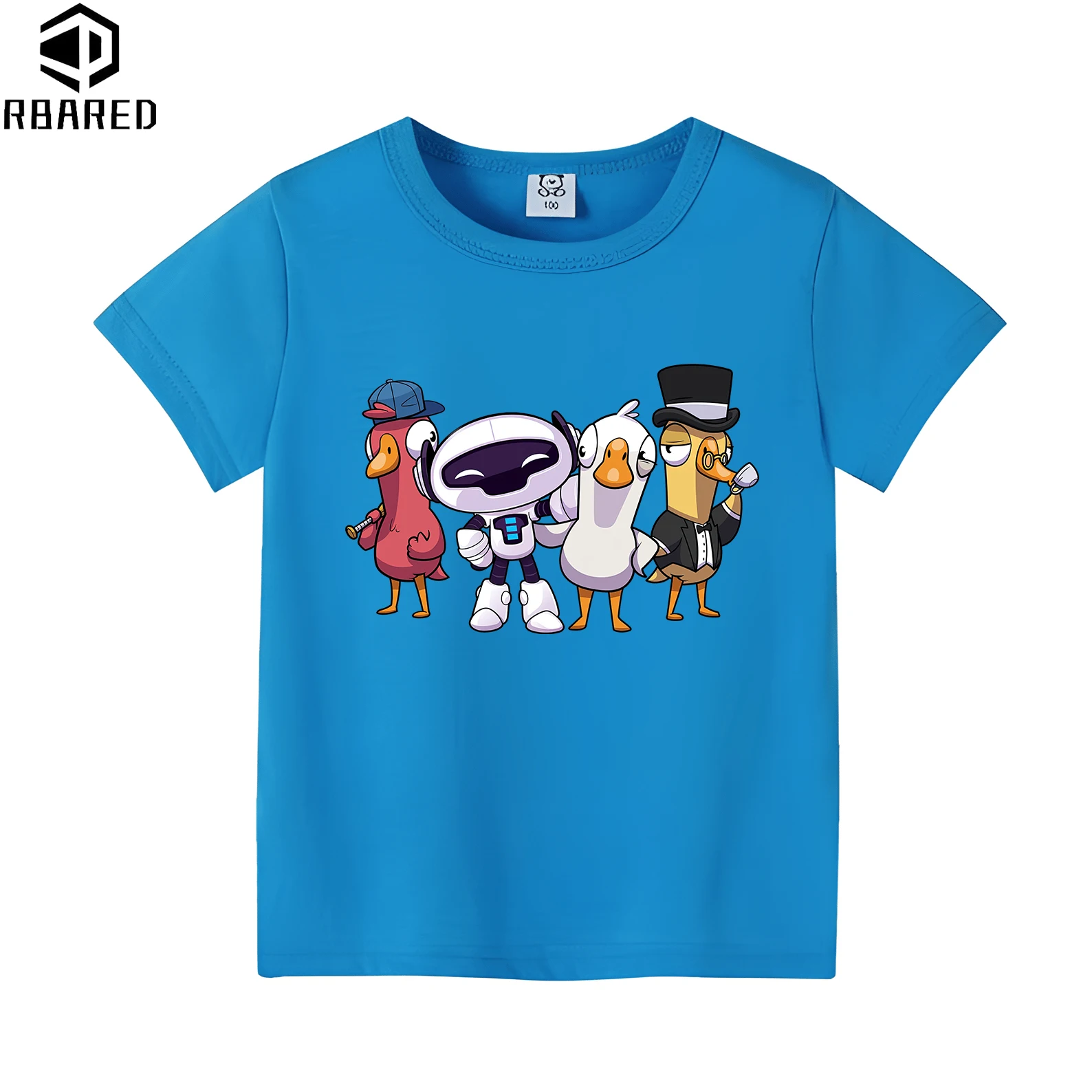 Goose Goose Summer Children's T-shirt Duck100% Cotton Tops 2024 Kids Spring Clothes T-shirts for Children Stumble Guys Winx Top