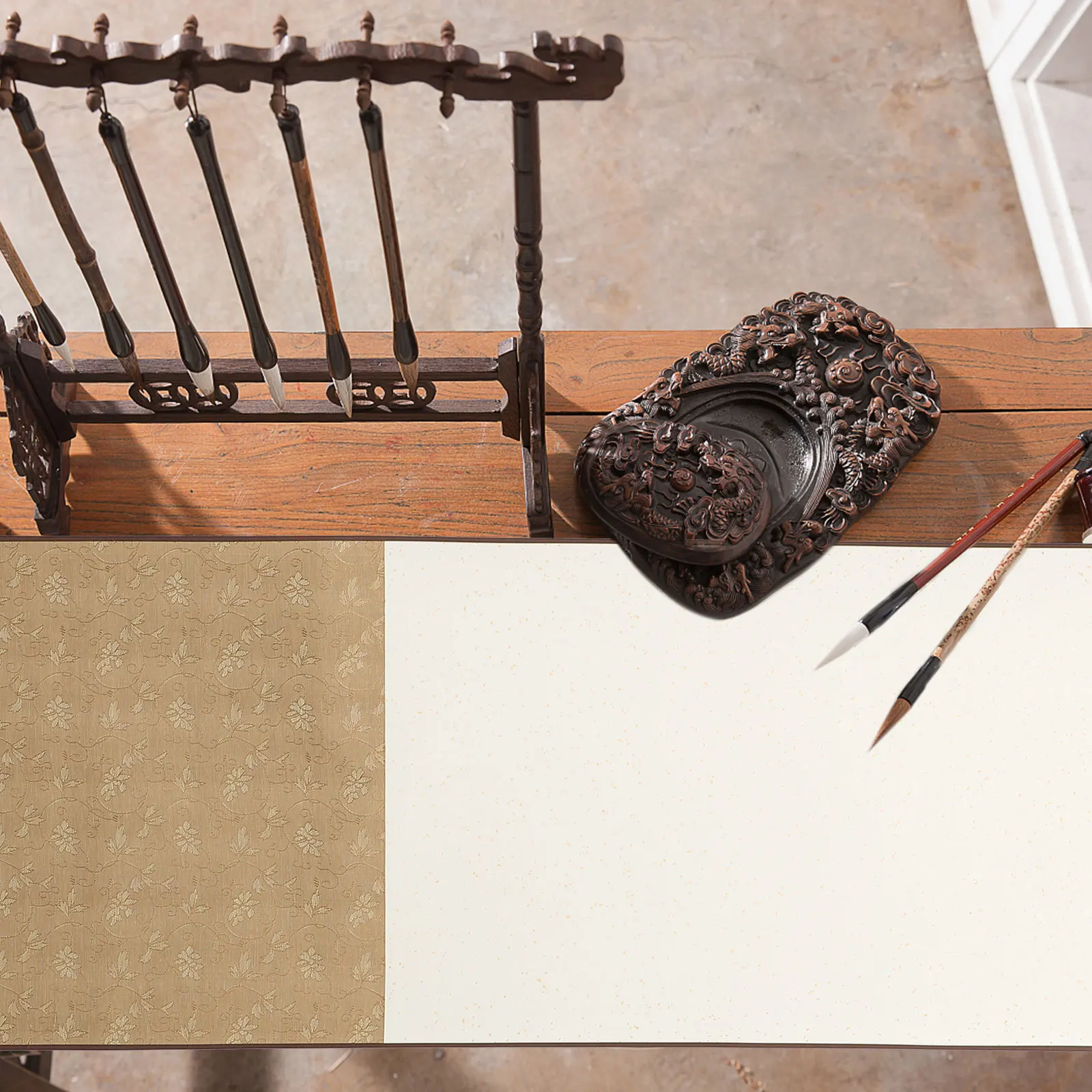 مجموعة واحدة من ورق الخط الصيني، لوحة التمرير الممتازة، ورق الخط الفارغ، ملحقات الكتابة المحمولة المتينة