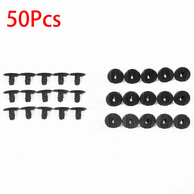 

50Pcs Car Bumper Fastener Clips Interior ClipsFor Fender Fixed Clamp Push Type Rivet Retainer For Citroen Peugeot Picasso Sega