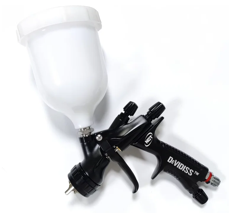 

DEVIDISS HVLP NGT pro TE20 Lite Spray Gun Set Professional 1.3mm Nozzle for Automotive Paint Application Universal Compatibility