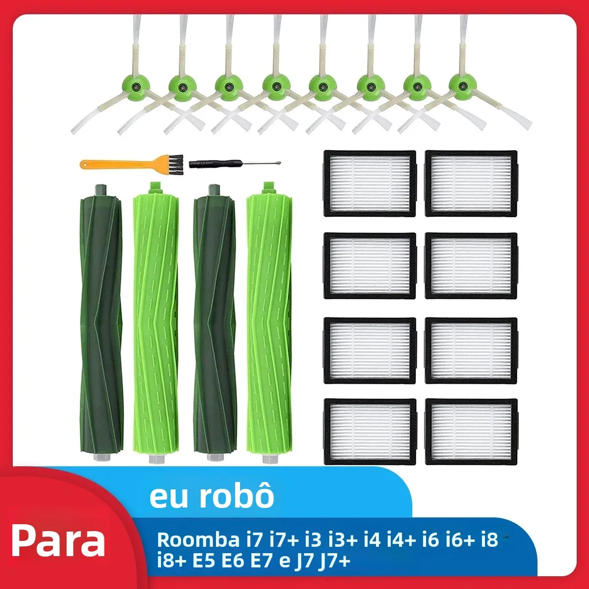 Peças de reposição para irobot roomba i7 i7 + i3 i3 + i4 i4 + i6 i6 + i8 i8 + e5 e6 e7 e j7 j7 + aspirador de pó