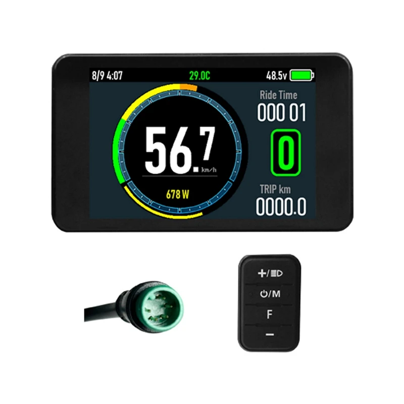 

Комплект для переоборудования электрического велосипеда с цветным дисплеем T8, совместимая с несколькими протоколами связи 24-72 В