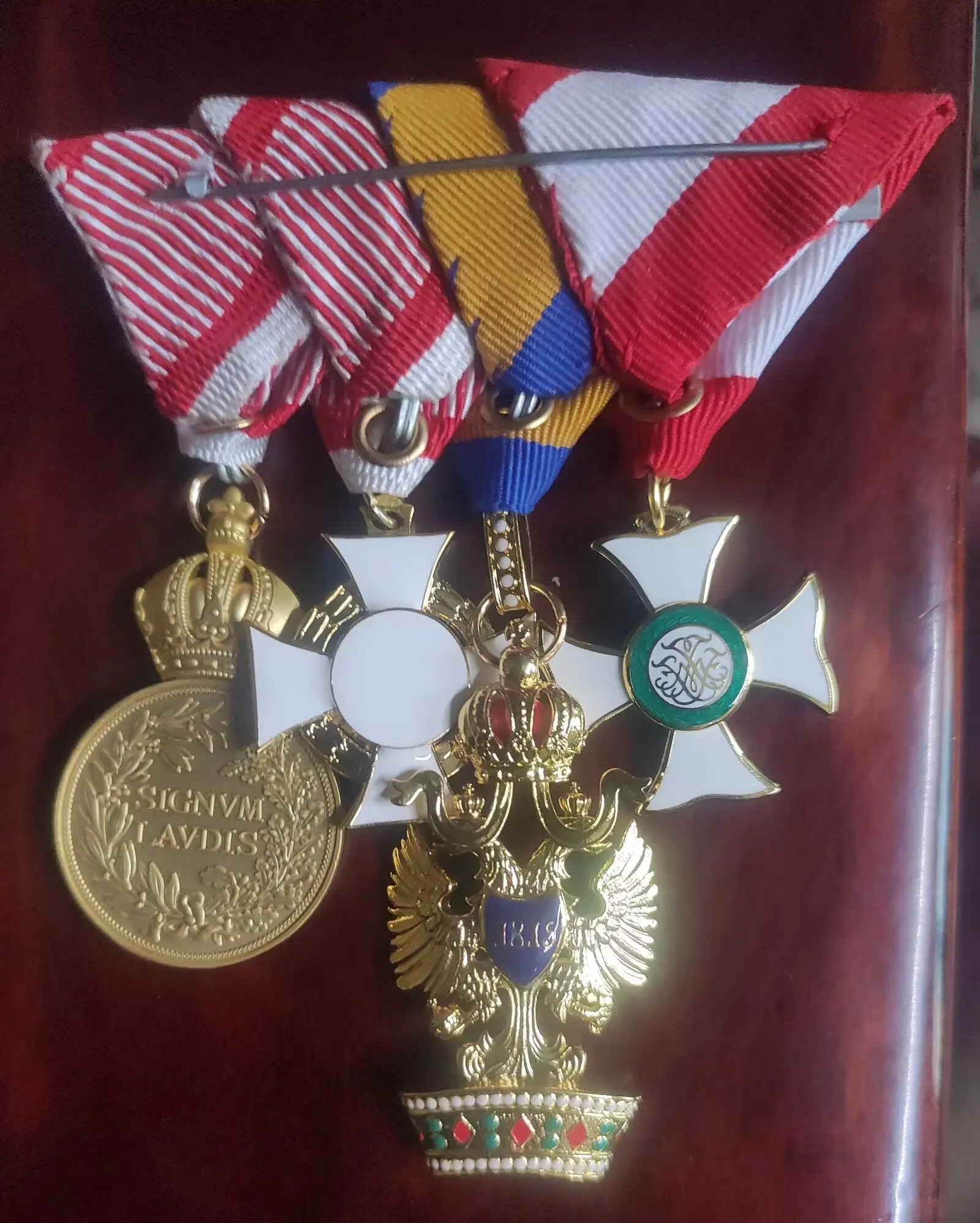 Austro‑Hungarian Empire Medal Franz Joseph Order Badge Historical Military Collection Craft With Ribbon Brooch Replica