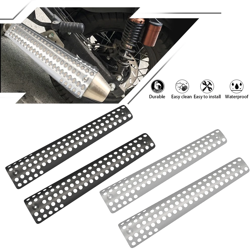 

For Moto Guzzi 500 650 750 850 900 1000 SS Motorcycle Exhaust Muffler Shield Guard Cover Protection Part Accessories