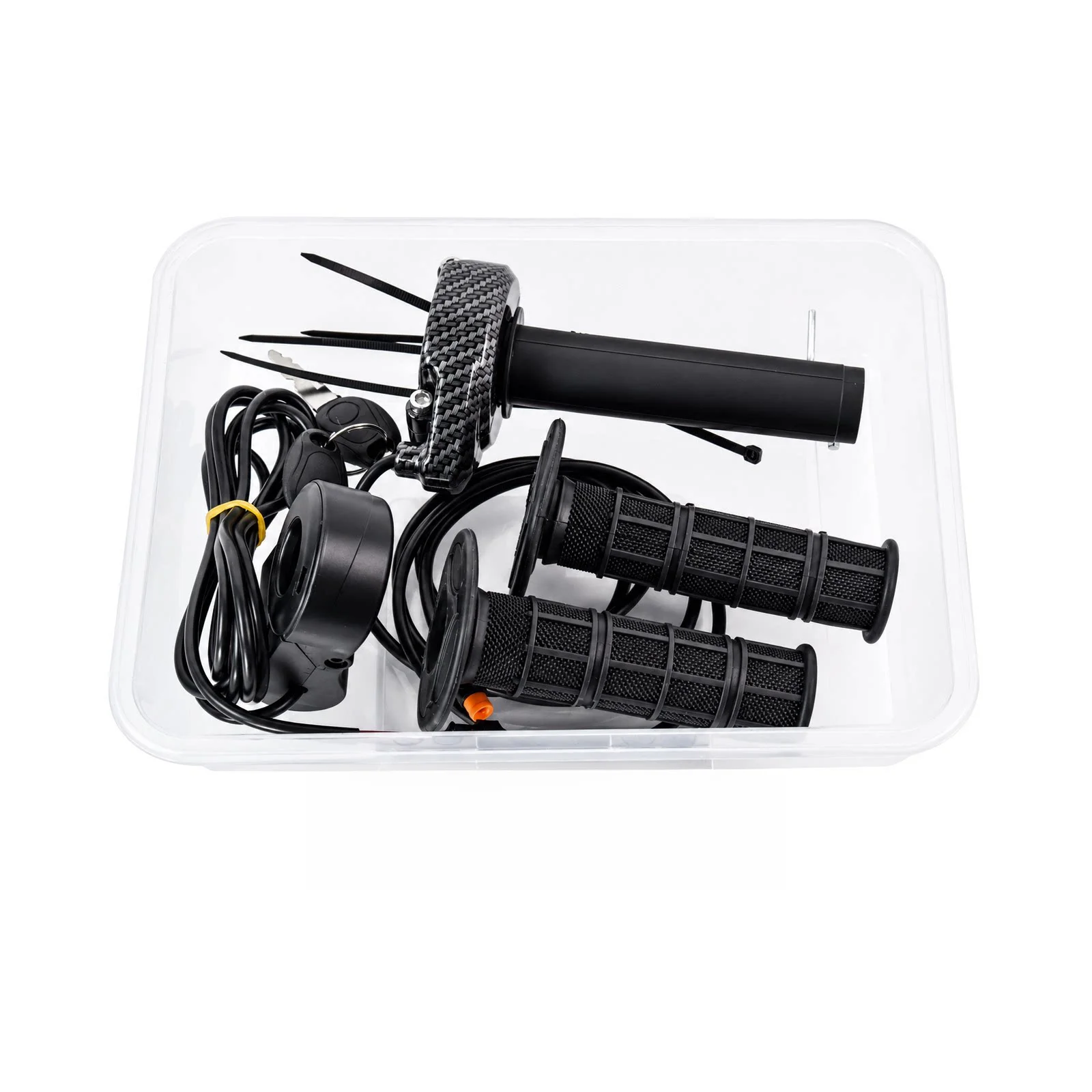 Black Throttle With Key Lock Electric Throttle With Key Lock Electric Bicycle Grip Smooth Acceleration Response