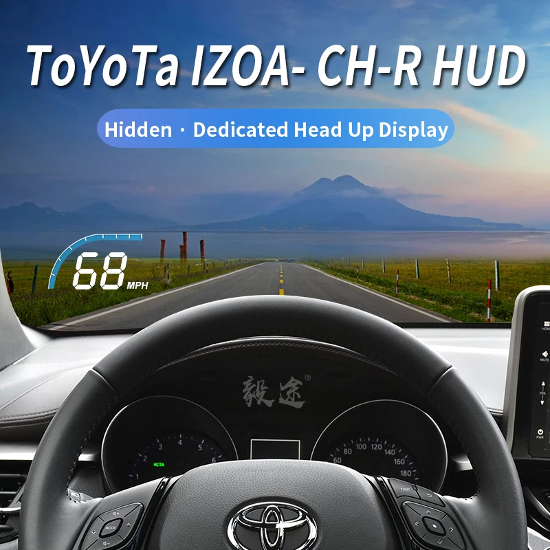 Yitu Hud Is Van Toepassing Op Toyota Izoa, CH-R Originele Fabrieksverliesloze Upgrade En Wijziging Van Verborgen Speciale Head-Up Display