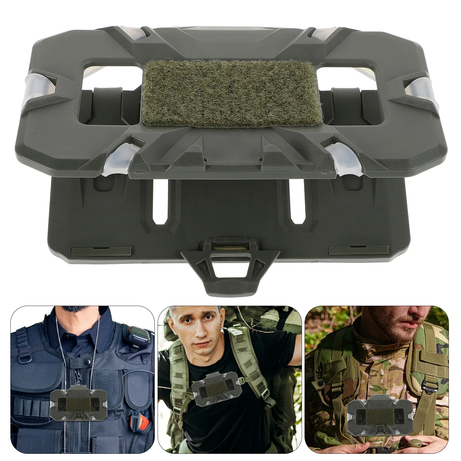 Supporto per telefono per gilet da gioco all'aperto Scheda di navigazione pieghevole Supporto leggero montato sul petto per accessori da caccia per escursionismo