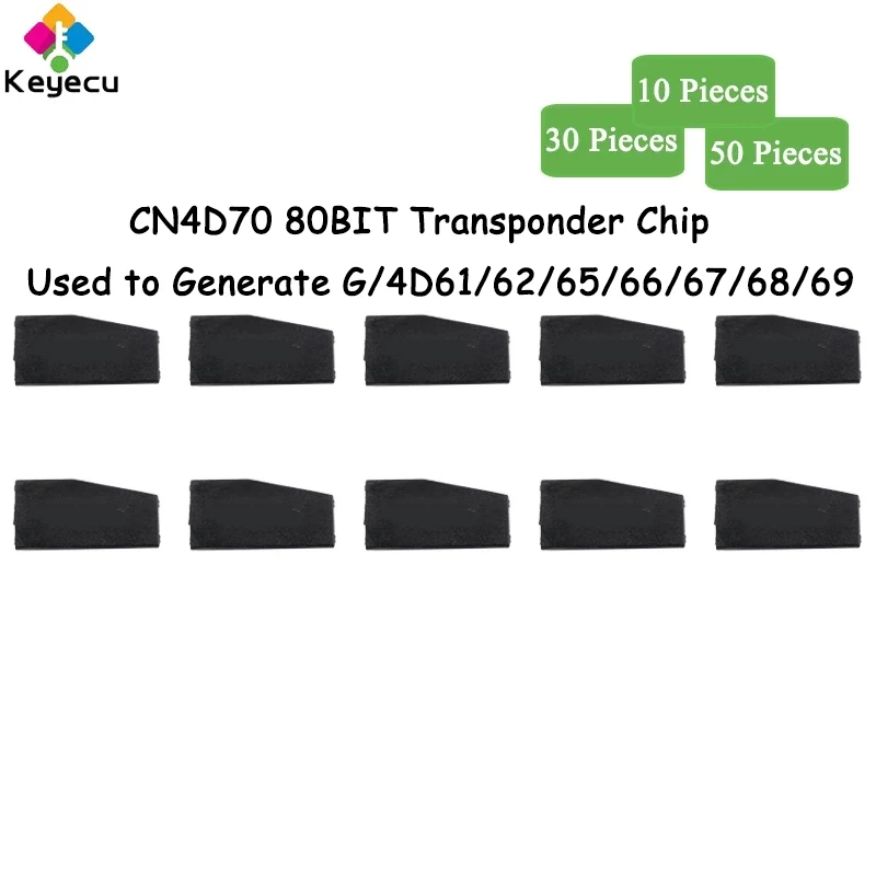 

KEYECU 10 30 50 Pieces CN4D70 Carbon Chip 80BIT PG1FF(TP0619)(317145) Used to Generate G/ 4D61/ 62/ 65/ 66/ 67/ 68/ 69/ 82 Chip