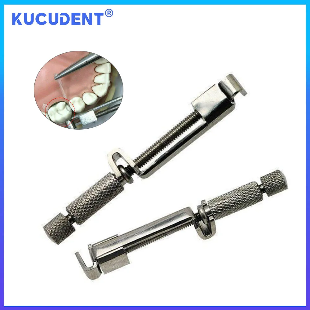 KUCUDENT 1 Pc Dental Universal Tofflemire Matrix Band Clip Straight Retainers Stuck Clip Stainless Steel Dentist Instrument