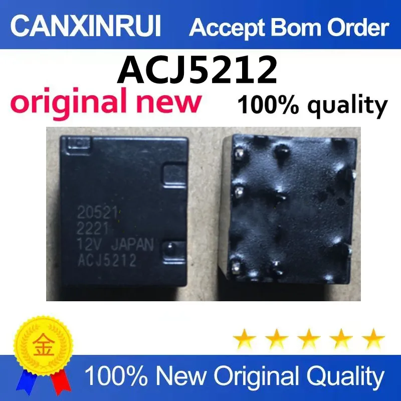 (5-100piezas)ACJ5212 12V Automotive Relay 10-Pin Relay Specialized Automotive Computer Board Repair IC