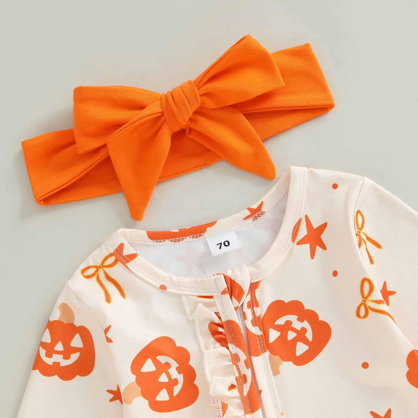 

Halloween Newborn Baby Girl Clothes Infant Long Sleeve Romper Jumpsuit Bodysuit Christmas Outfits
