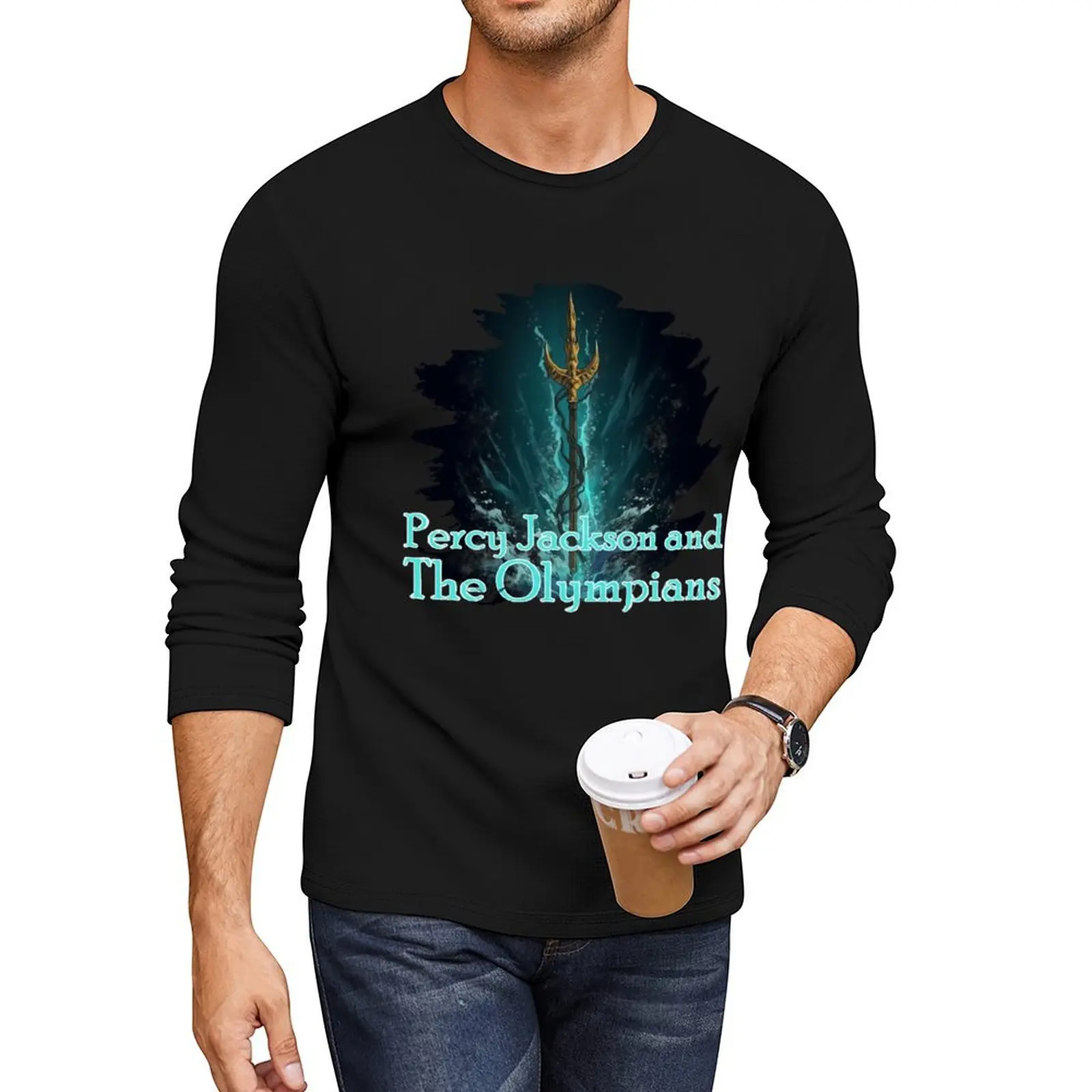 

Percy Jackson and The Olympians Long T-Shirt t shirt man boys white t shirts plain t-shirt t shirt men