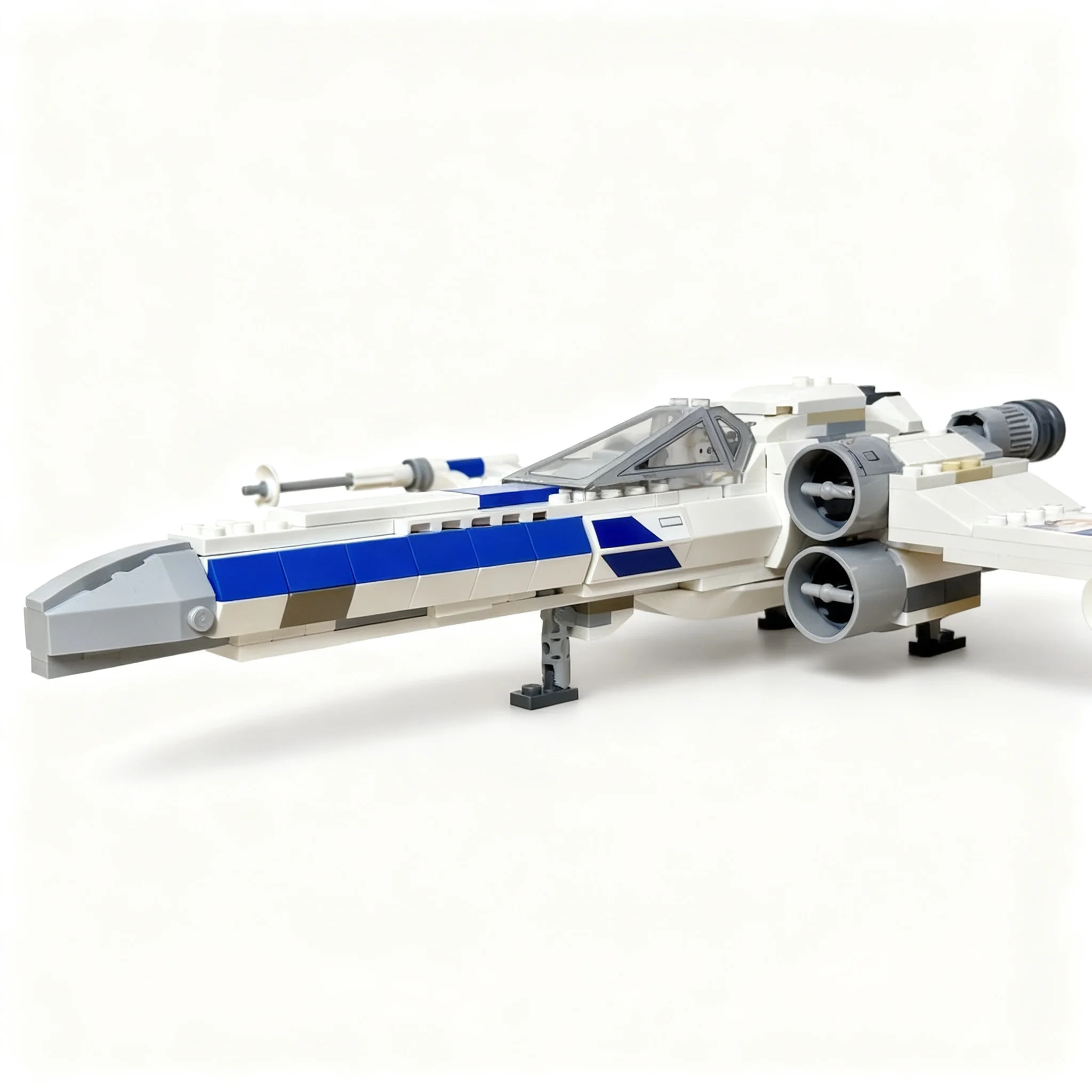 437pcs MOC New Republic Advanced Z-95 AF4-H Headhunter– Alternate Build XWing Starfighter Star Battle Model Building Blocks Toys view 5