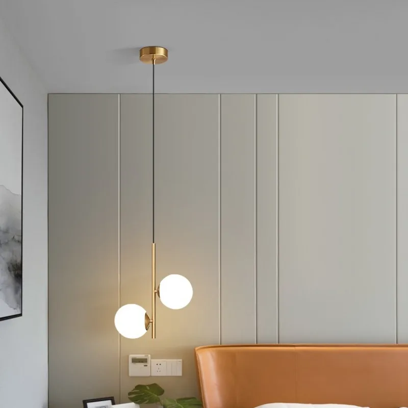 Moderne nordische LED Glas Pendel leuchten Wohnzimmer Esszimmer Beleuchtung Glanz Dekor Kronleuchter Innen Schlafzimmer Küche Leuchten Leuchte