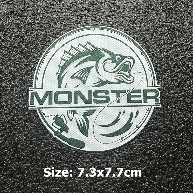 MONSTER QUALITY Fishing Enthusiasts Series Printing Patches Tactical Military Rabbit For Clothing Bag DIY Decoration