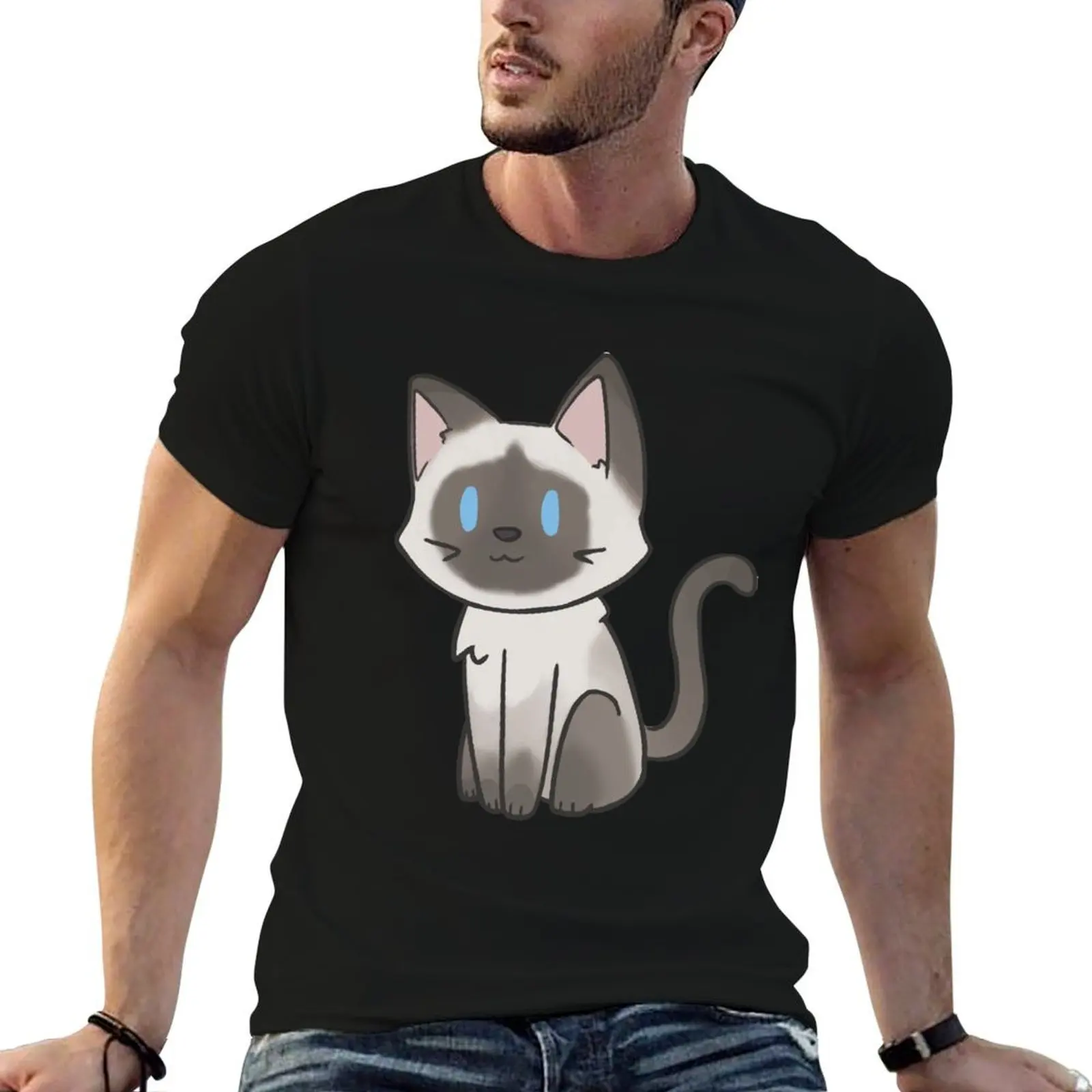 

Chibi Cat Design - Siamese Cat T-Shirt man t shirt designer t shirt man casual funny t shirts man T-Shirt