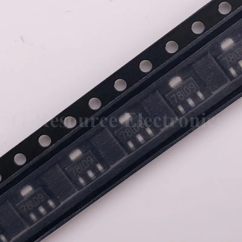 (100pcs) 78L09 SOT-89 CJ78L09 SMD Three-terminal voltage regulator