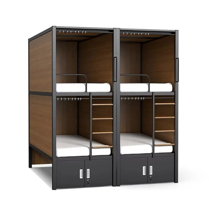 Full Size Sleeping Pods Bunk Bed Container Space Capsule Hotel Bed for Sale Hotel Furniture Sets Sleeping Pod Smart Capsule Bed
