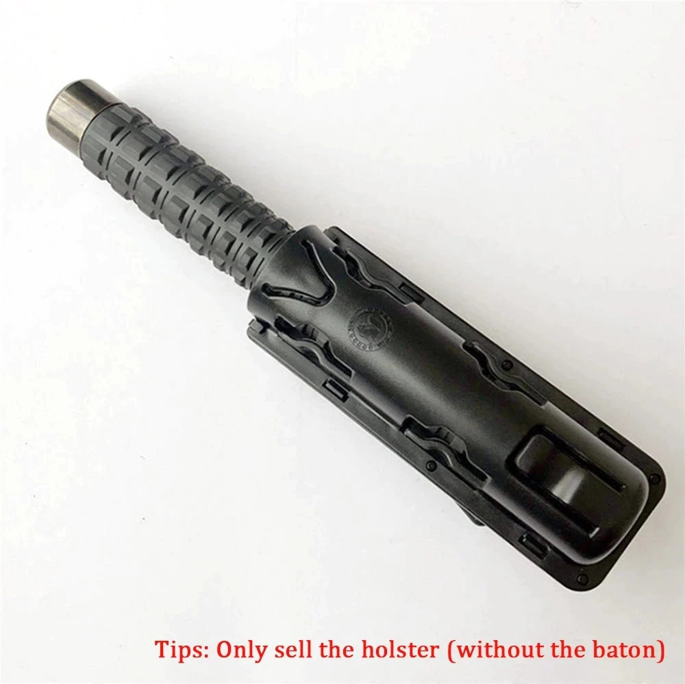EDC-Funda Universal para bastón con rotación de 360 grados, funda con Clip para cinturón, soporte negro, Kit de supervivencia de seguridad de