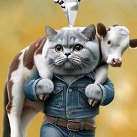 2D Cute Funny Car Charm Cat Animal Pendant Auto Rearview Mirror Ornament With Lanyard Hanging Decoration Car Interior