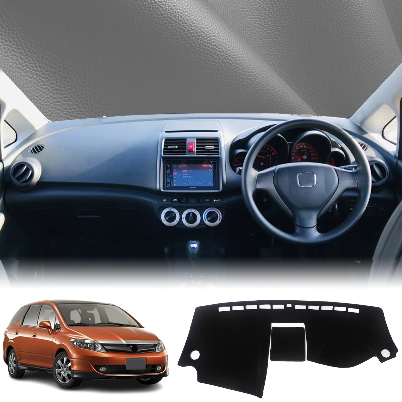 

fit for Honda Airwave 2005 2006 2007 2008 2009 2010 Dashmat Dashboard Cover Pad DashMat Sunshade Protective Carpet Accessories