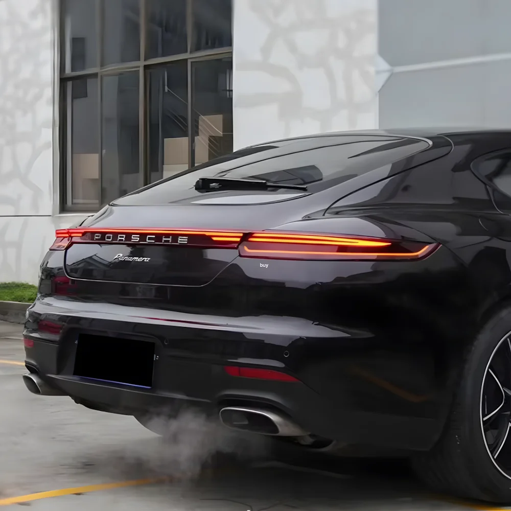لبورشه باناميرا 970 2010-2016 Led مجموعة المصابيح الخلفية التلقائية ترقية تأثير بدء التشغيل الديناميكي من خلال ملحقات المصابيح الخلفية #4