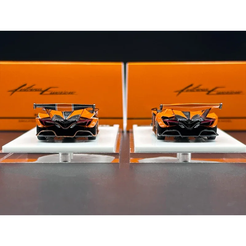 TPC PEAKO Auf Lager 1:64 Apollo IE Orange Stripe Diecast Diorama Modell Sammlung Miniatur Carros Spielzeug