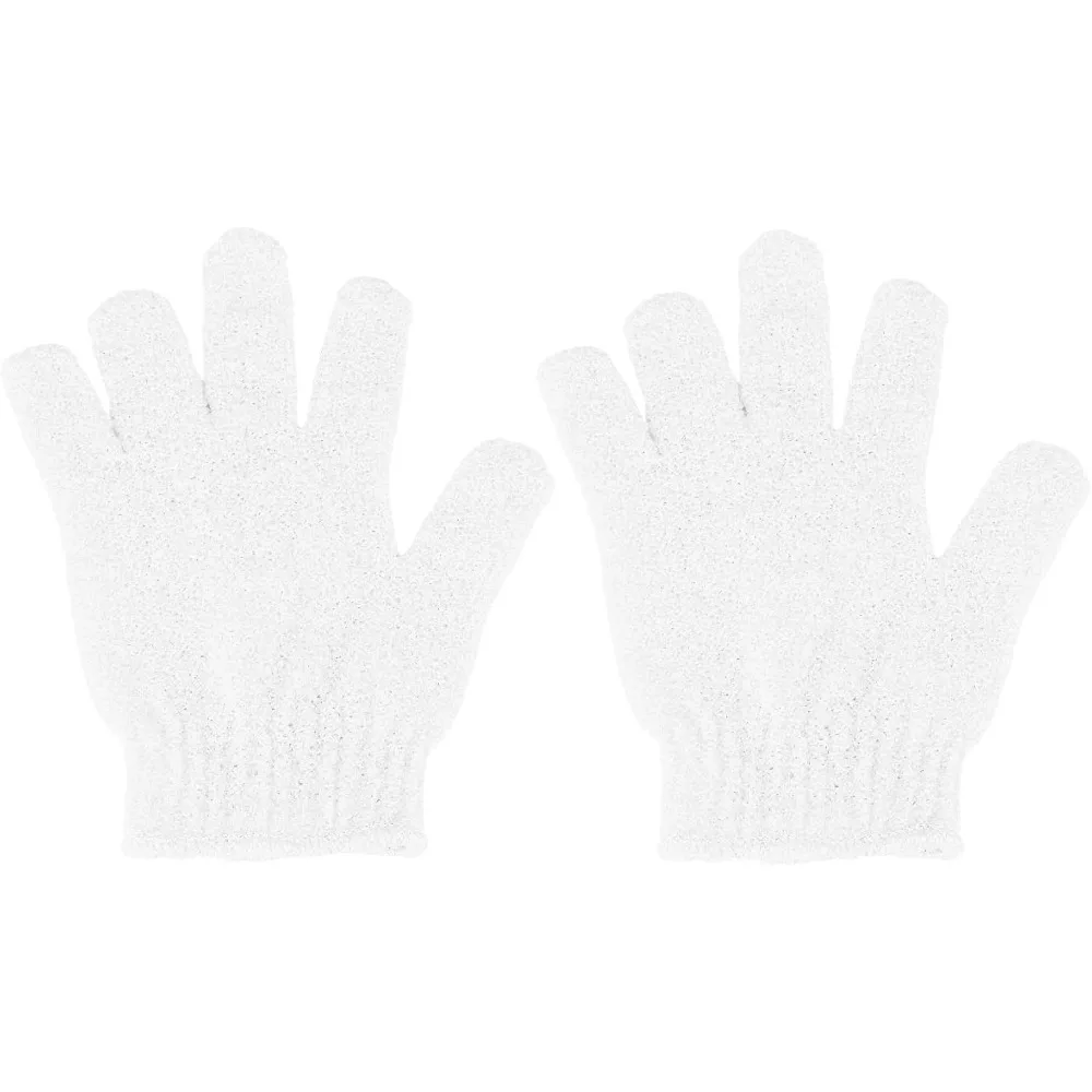 2 Pack Exfoliating Gloves Shower Scrub Loofah Bath Mitts for Men and Women Deep Cleansing Body Wash Accessories Best Sellers