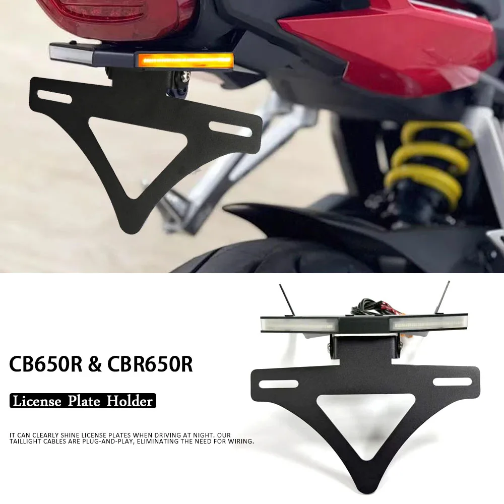 

CBR 650 R CB 650R 2021-2025 Motorcycle CNC Tail Tidy Fender Rear Tail Bracket License Plate Holder For Honda CB650R CBR650R
