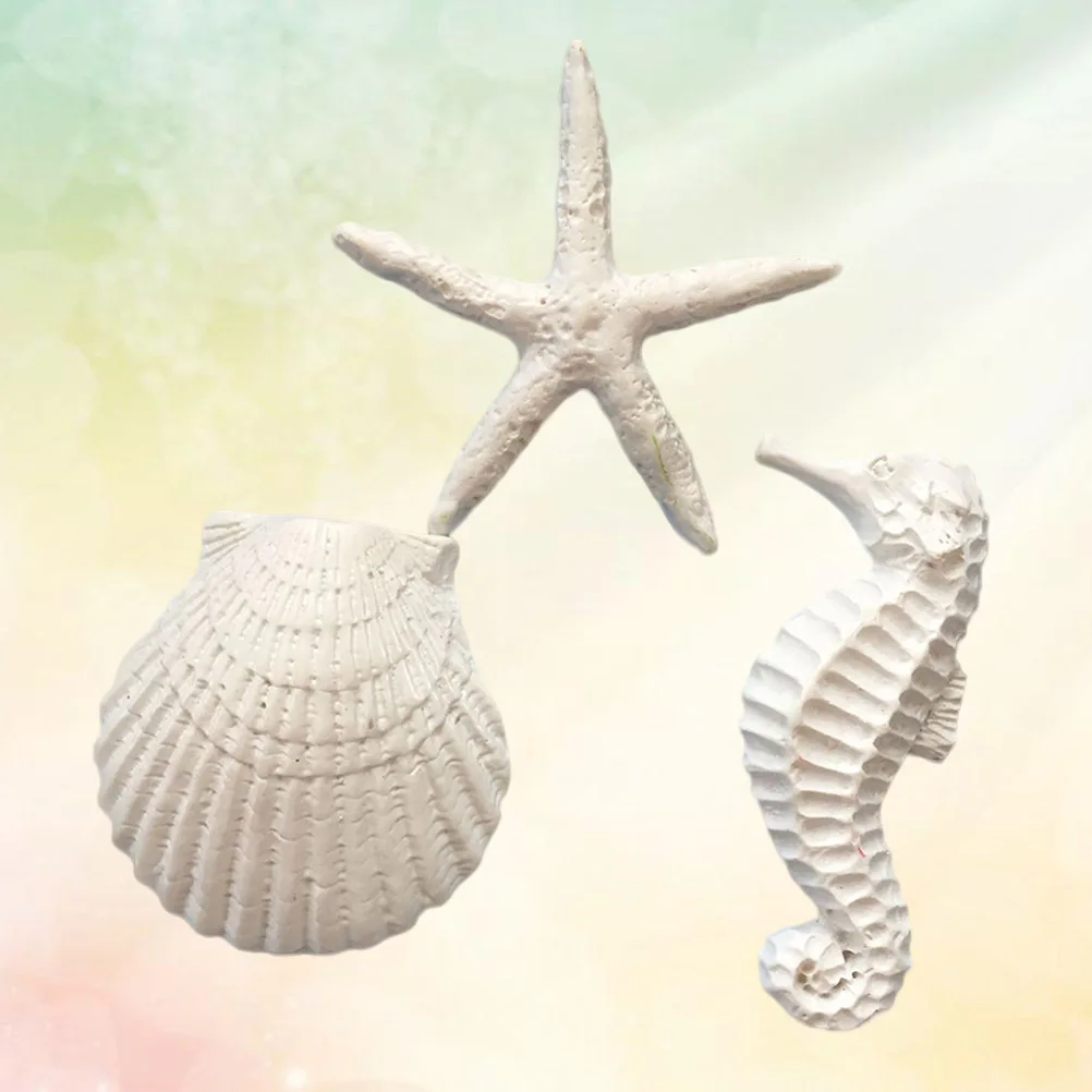 

30Pcs Resin Crafts Aquarium Decoration Set Star Seahorse Sea Shell Colorful Fish Tank Ornament Safe for Fresh Salt Water