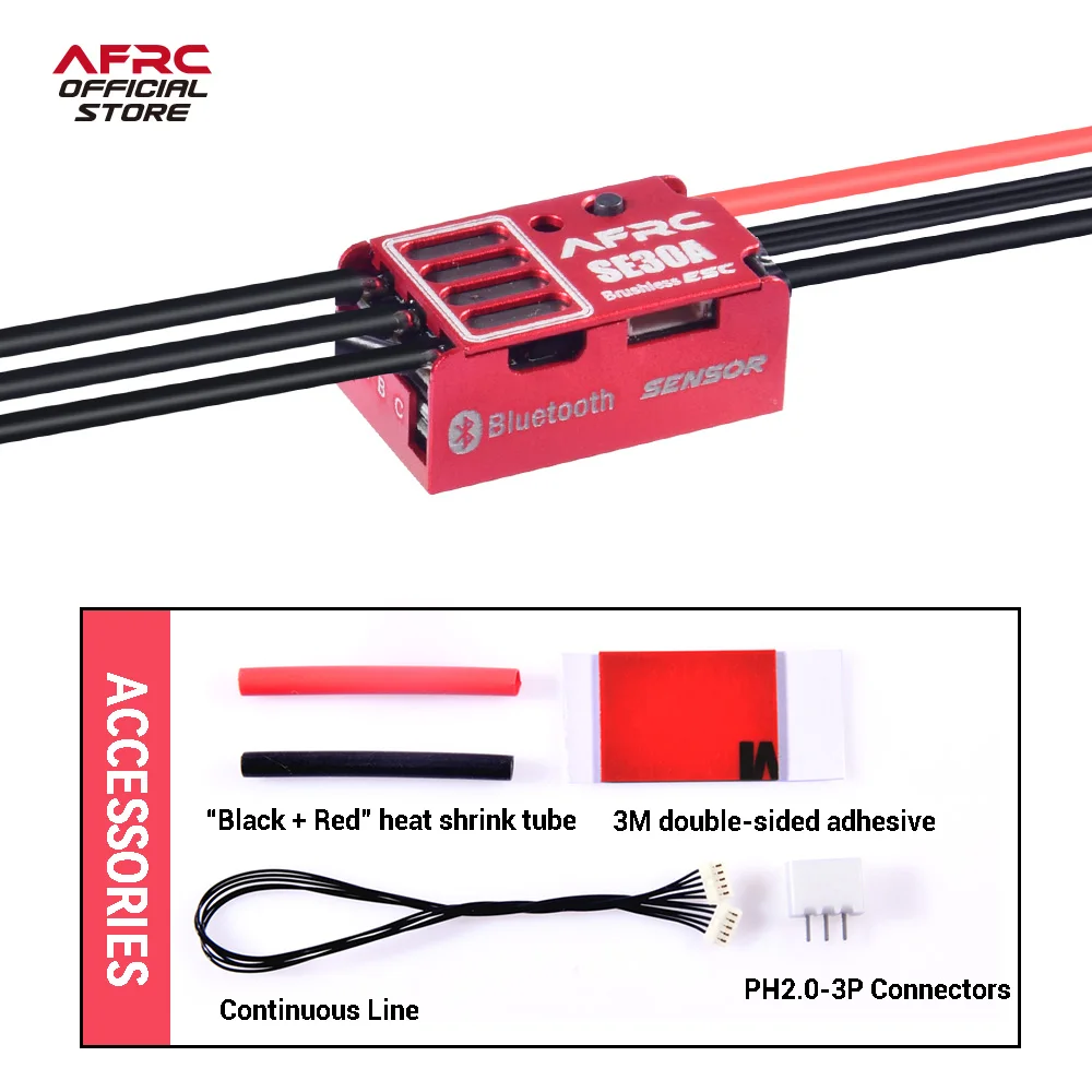 AFRC-SE30A Programmable Sensor Brushless ESC For GL BM AAT RC Car Mini Drift Racing 1/24 1/28 1/32 DIY Assembly Upgrading