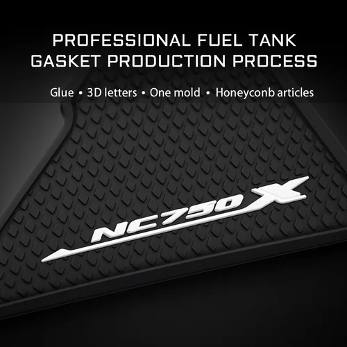 Imagen 2 del producto Nuevo para HONDA NC750X NC 750X750x201-pegatinas laterales antideslizantes para tanque de combustible de motocicleta, almohadilla impermeable, pegatina de goma, 3 uds.