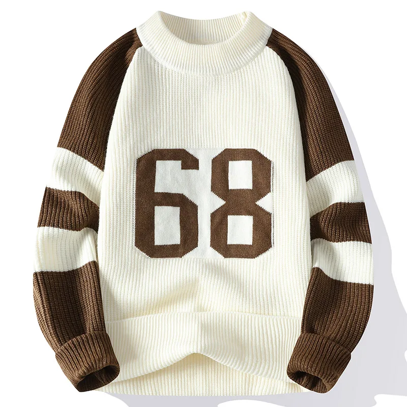

2023 New Fall Winter Korean Handsome Soft Warm Sweater Men Knitwear High End Luxury Comfortable Sweaters Men's Turtleneck Jumper