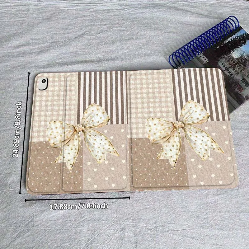 

Vintage Bowknot Pattern Case For iPad Air Mini 9.7 2 4 5 11 6th 7th gen 13 3 1 2 4 5 6 7 7.9 10.9 10.5 Inch Tablet