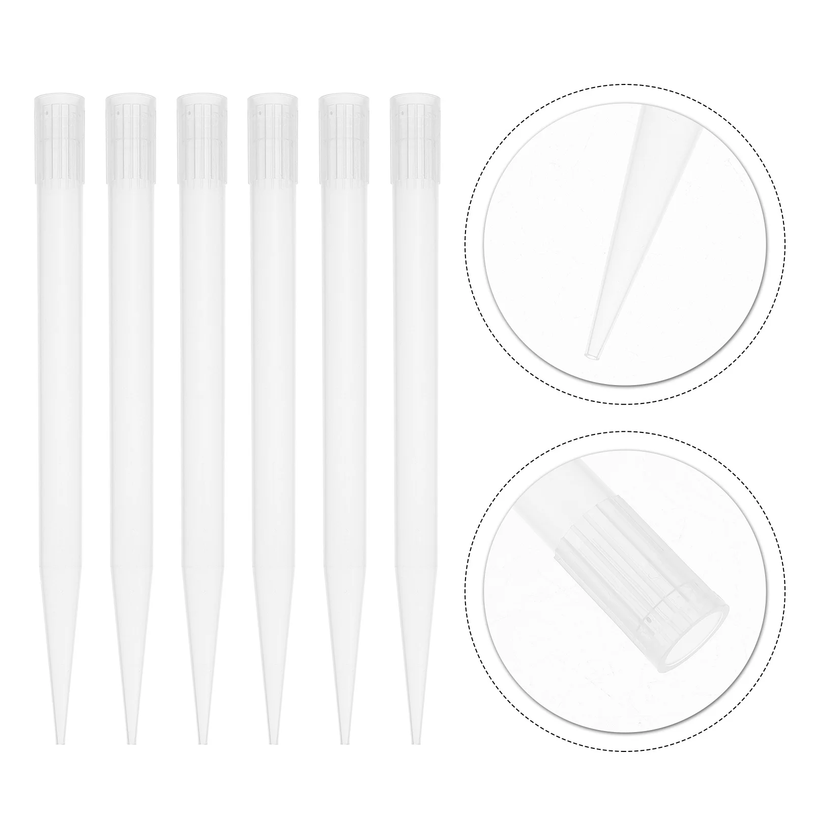 

300Pcs Pipette Tips Transparent Cone Design Laboratory Liquid Transfer Pipettor Experiment Supplies No Air Leakage 5ml Pipettor